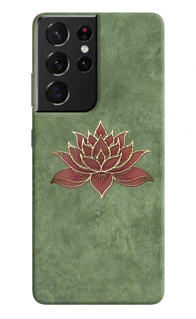 Lotus Grace Samsung S21 Ultra Hard Case Back Cover by Casekaro