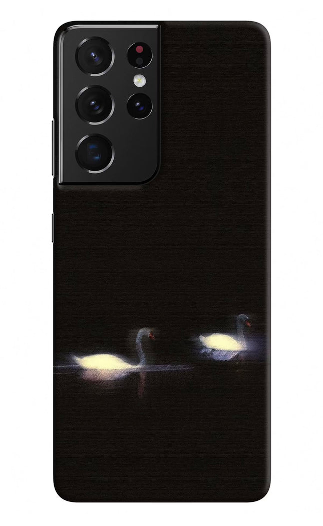 Silent Swans Samsung S21 Ultra Hard Case Back Cover by Casekaro
