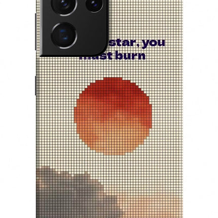 Pixel Sun Samsung S21 Ultra Hard Case Back Cover by Casekaro