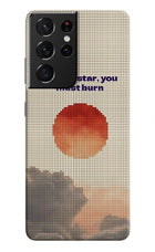 Pixel Sun Samsung S21 Ultra Hard Case Back Cover by Casekaro
