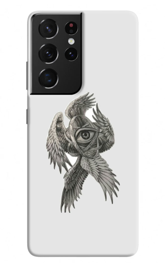 Accurate Angel Samsung S21 Ultra Hard Case Back Cover by Casekaro