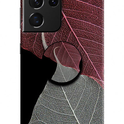 Leaf Pattern Samsung S21 Ultra Pop Case by Casekaro
