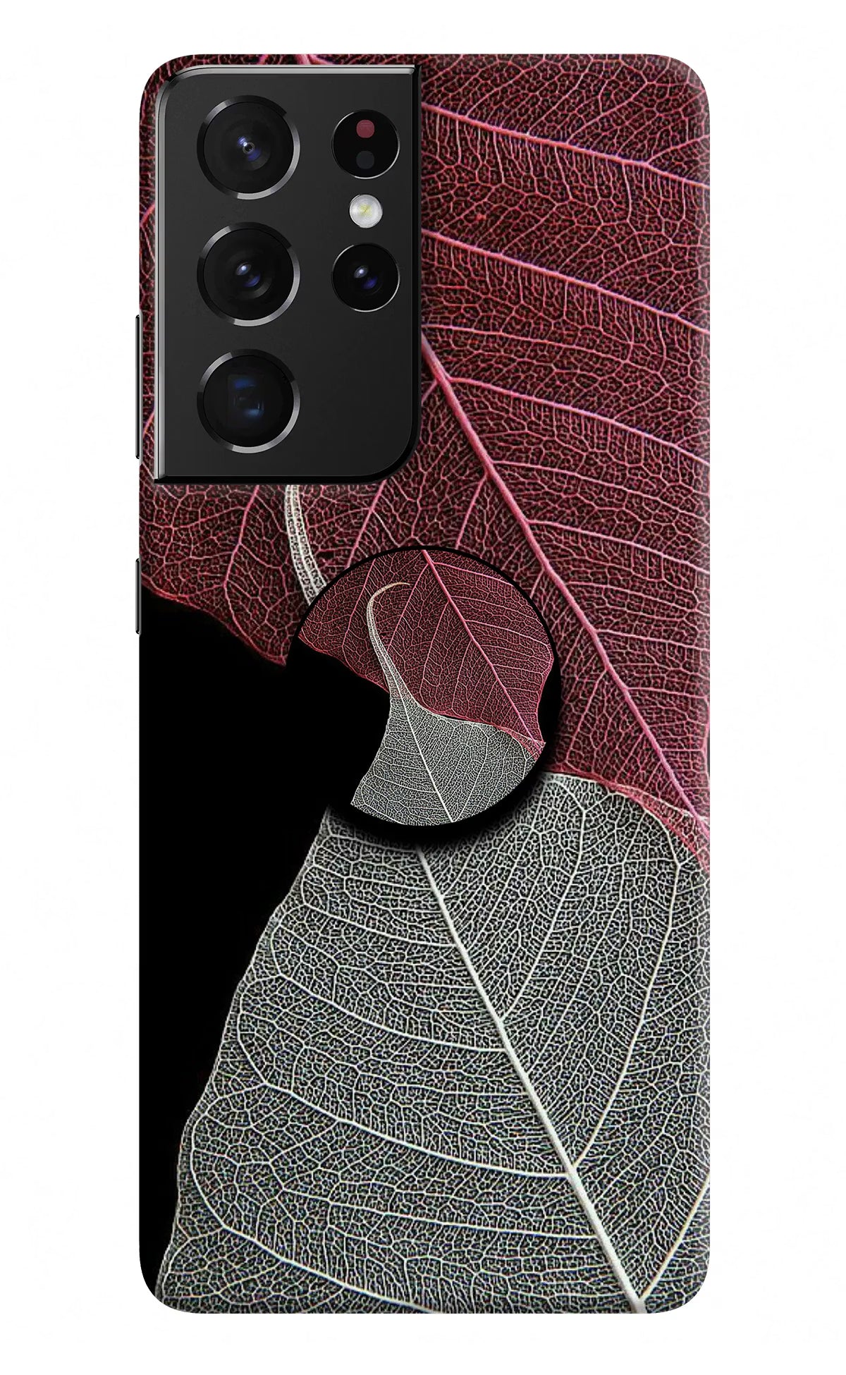 Leaf Pattern Samsung S21 Ultra Pop Case by Casekaro