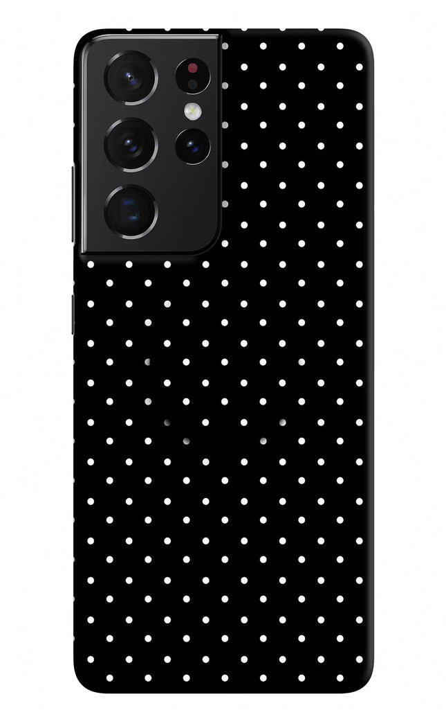 White Dots Samsung S21 Ultra Pop Case by Casekaro