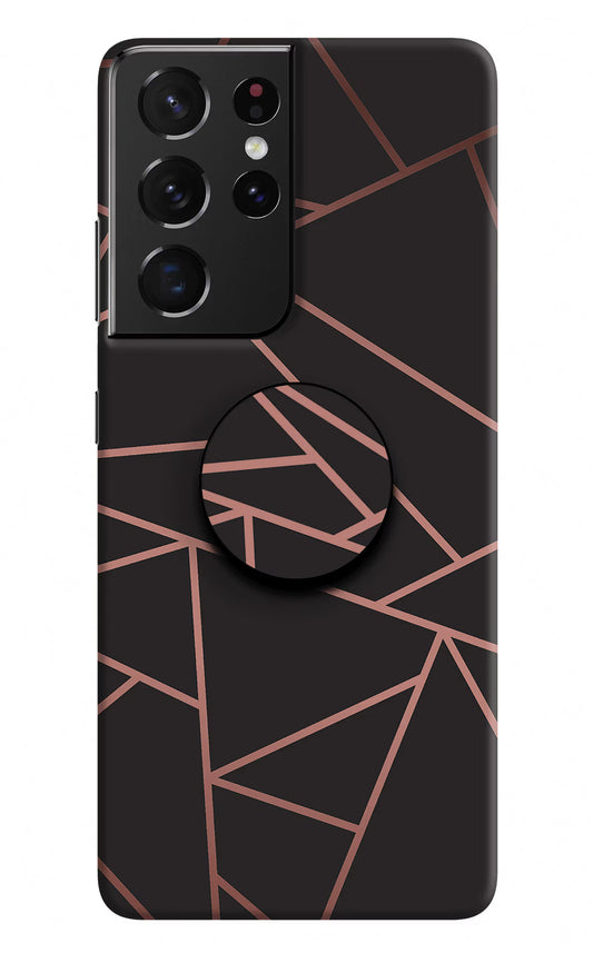 Geometric Pattern Samsung S21 Ultra Pop Case by Casekaro