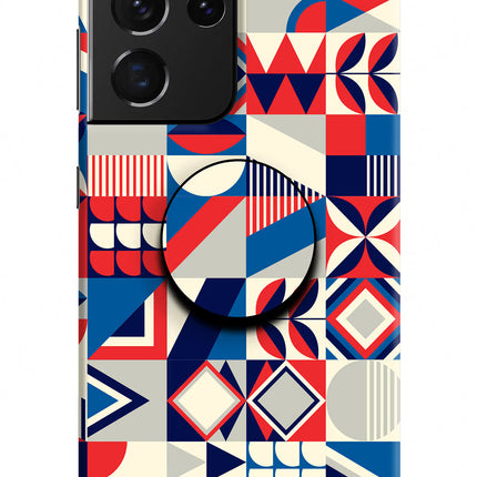 Colorful Pattern Samsung S21 Ultra Pop Case by Casekaro
