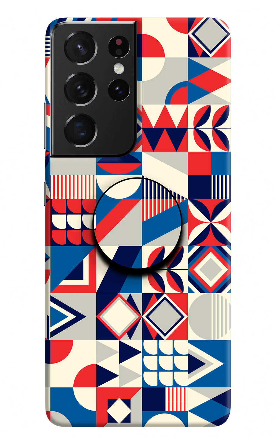 Colorful Pattern Samsung S21 Ultra Pop Case, Hard case
