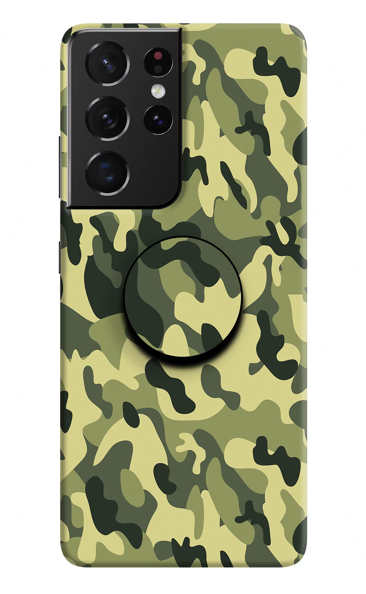 Camouflage Samsung S21 Ultra Pop Case by Casekaro