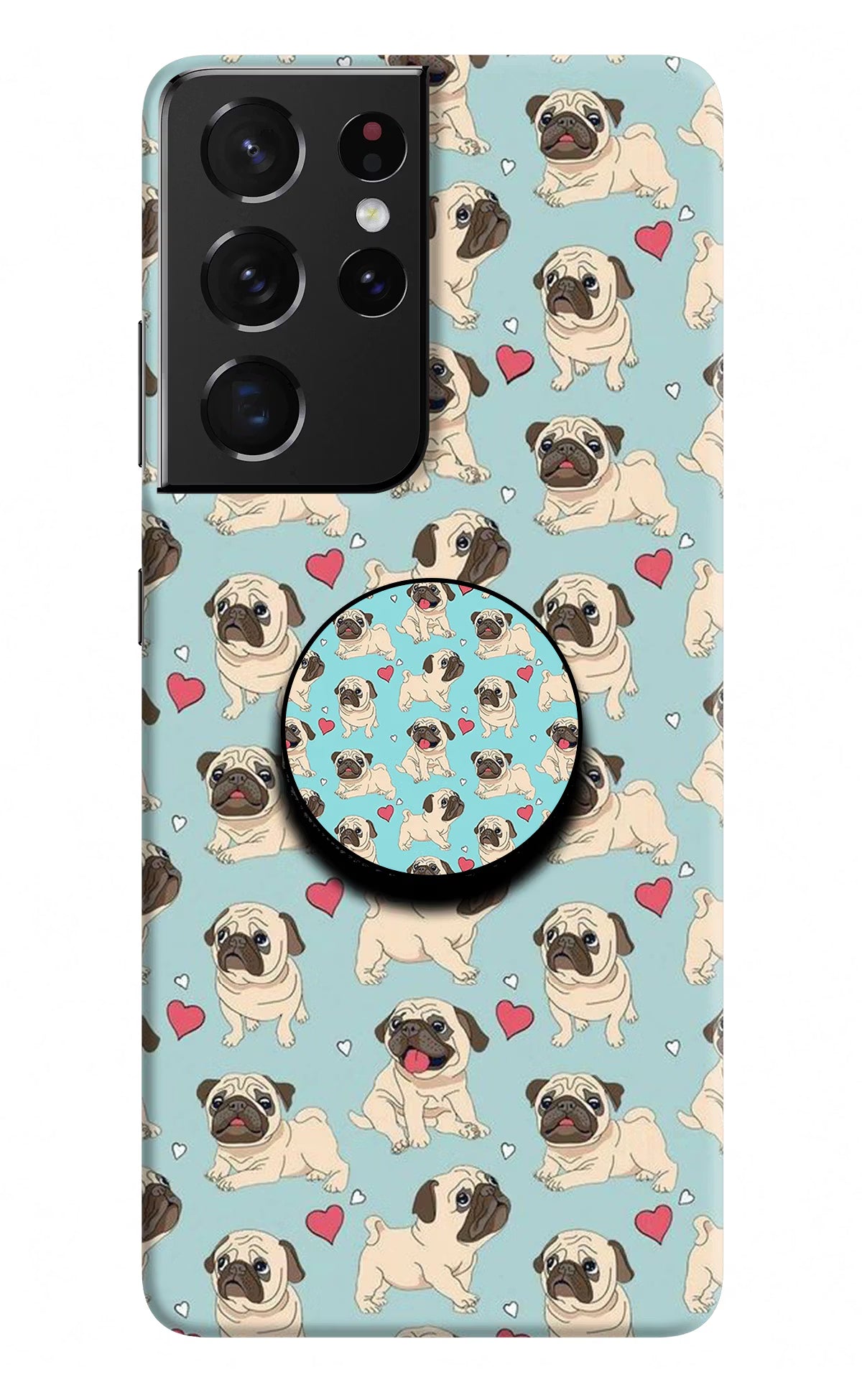 Pug Dog Samsung S21 Ultra Pop Case by Casekaro