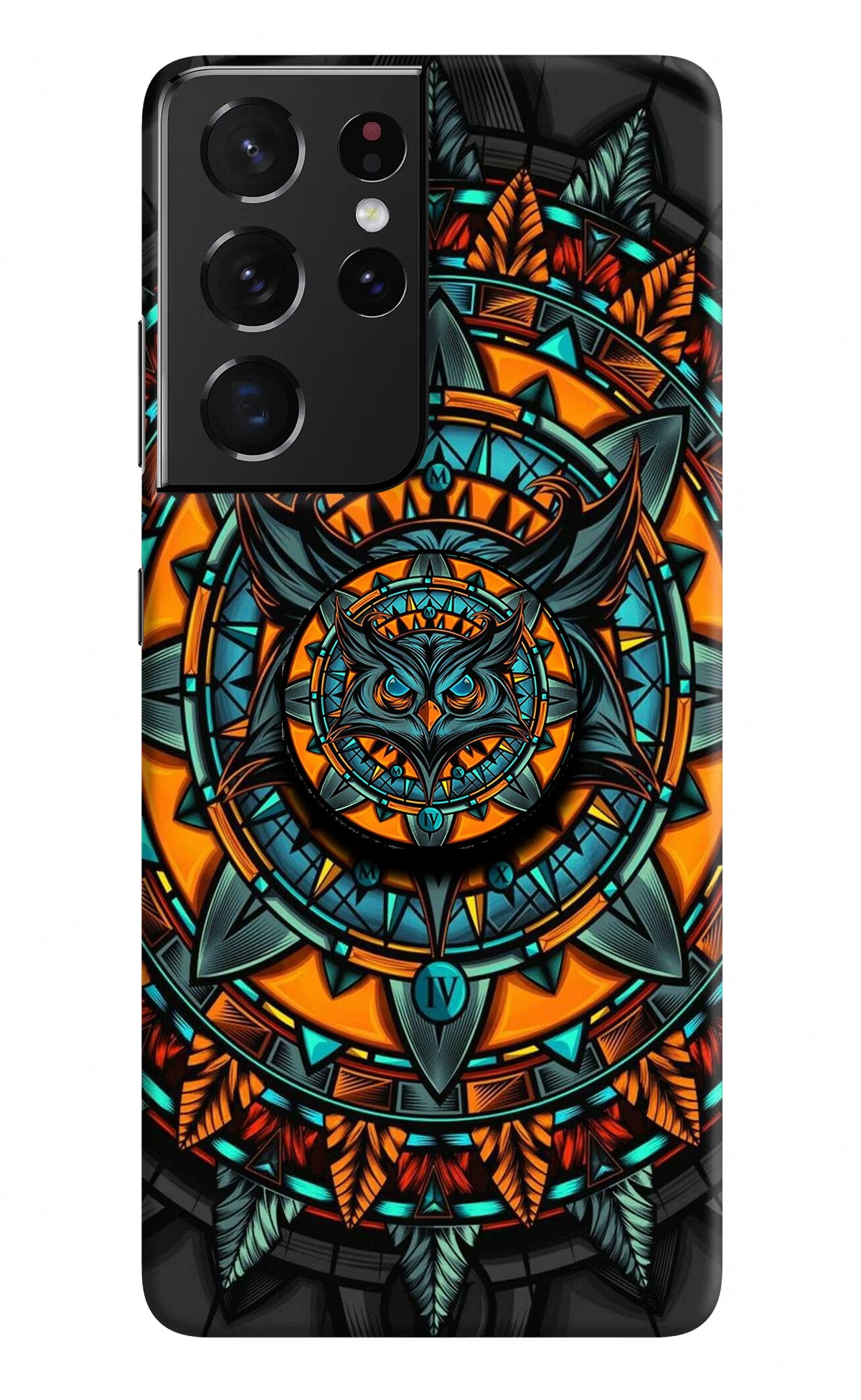 Angry Owl Samsung S21 Ultra Pop Case by Casekaro