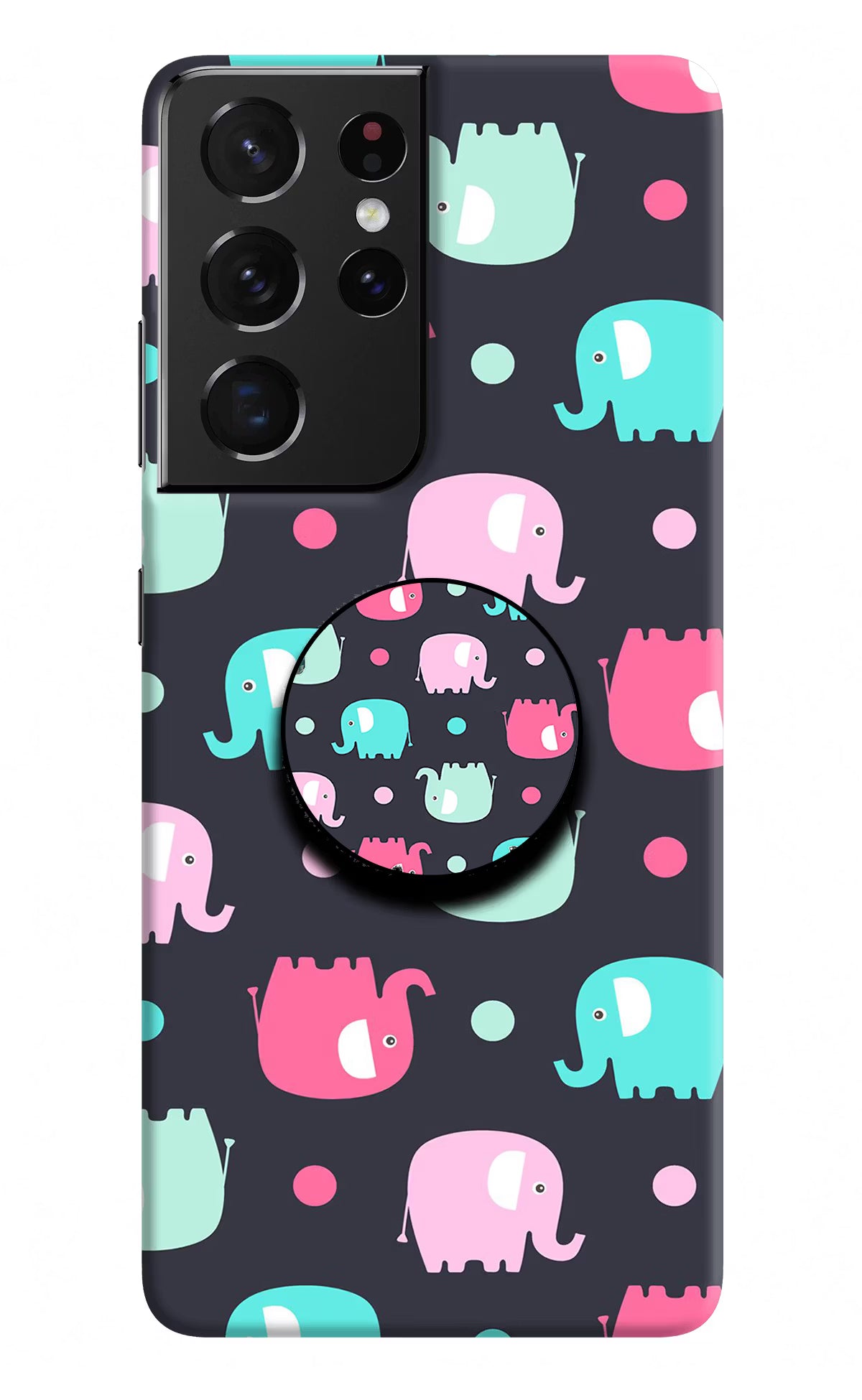 Baby Elephants Samsung S21 Ultra Pop Case by Casekaro