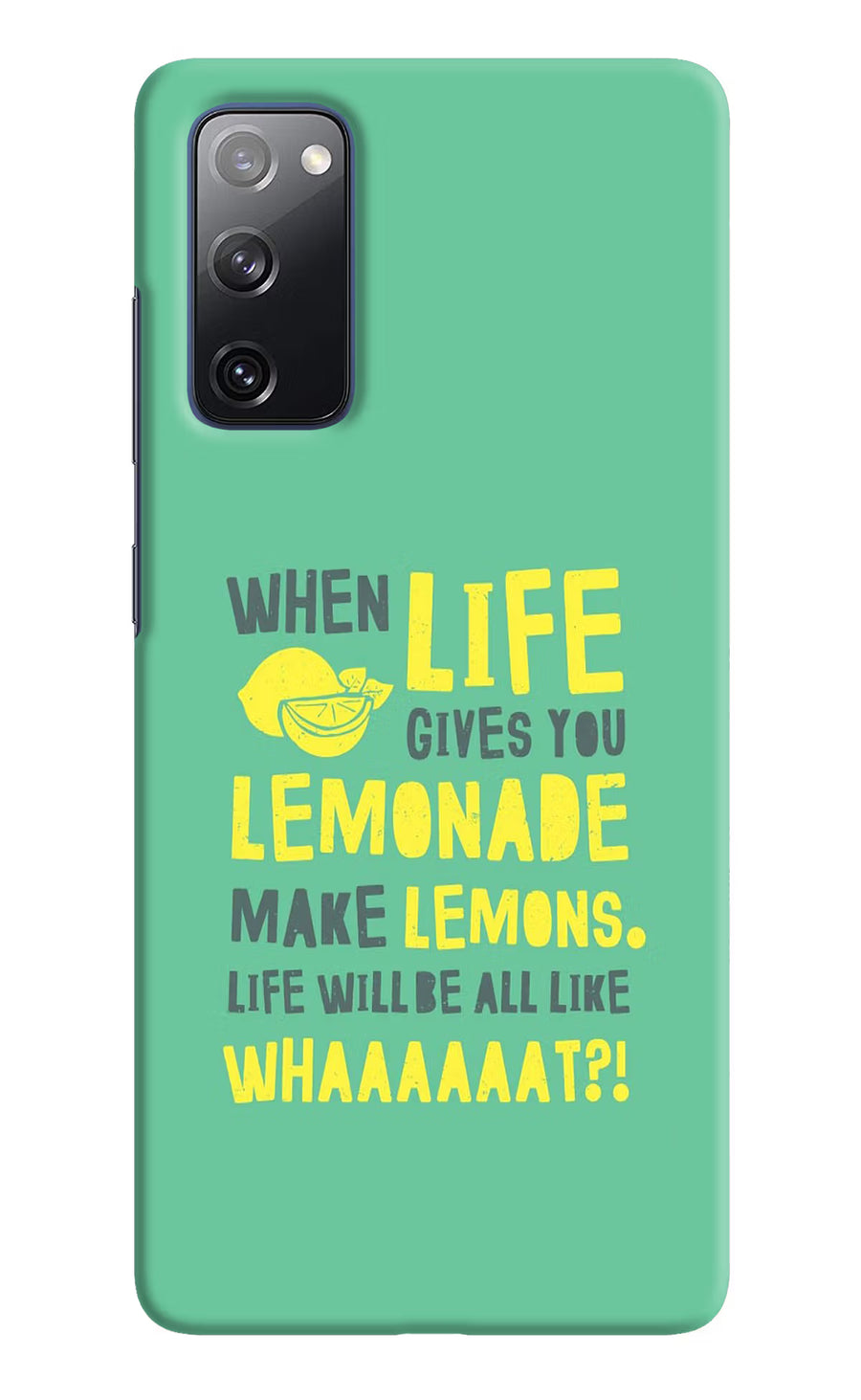 Quote Samsung S20 FE Back Cover, Hard case