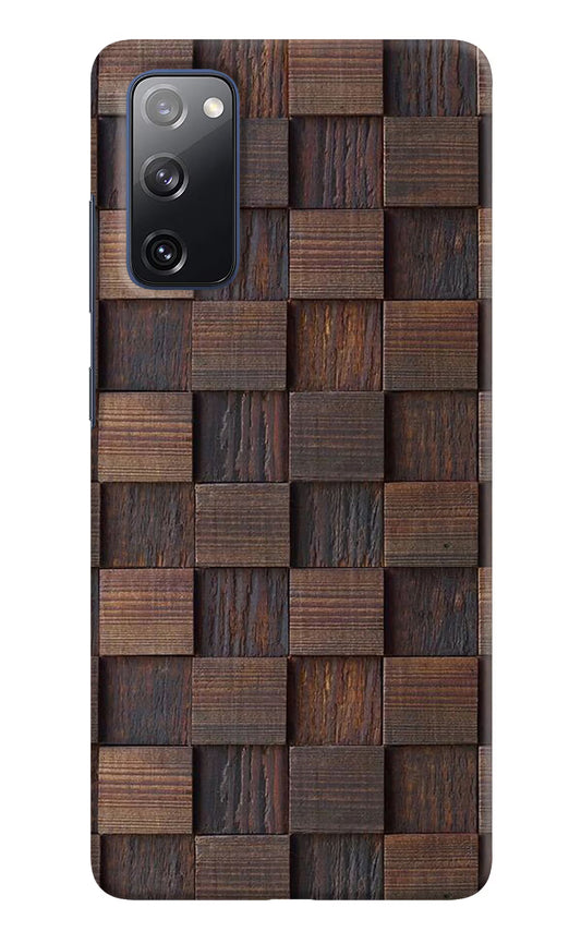 Wooden Cube Design Samsung S20 FE Hard Case Back Cover by Casekaro