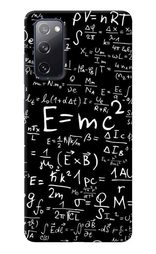 Physics Albert Einstein Formula Samsung S20 FE Back Cover