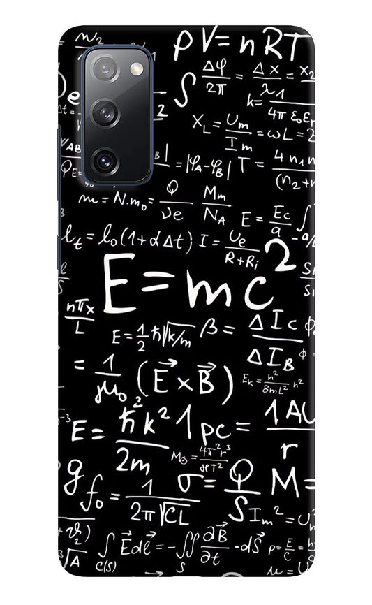 Physics Formula Samsung S20 FE Hard Case Back Cover by Casekaro