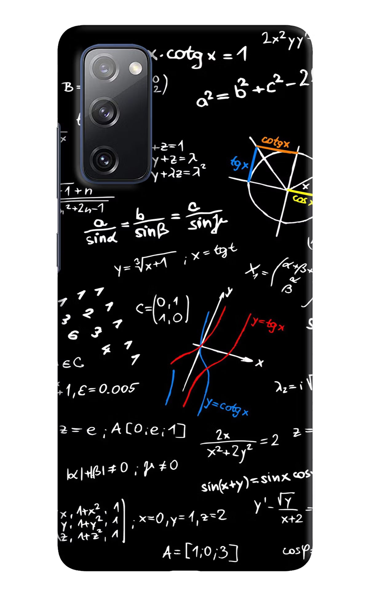 Mathematics Formula Samsung S20 FE Hard Case Back Cover by Casekaro