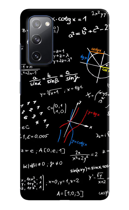 Mathematics Formula Samsung S20 FE Hard Case Back Cover by Casekaro