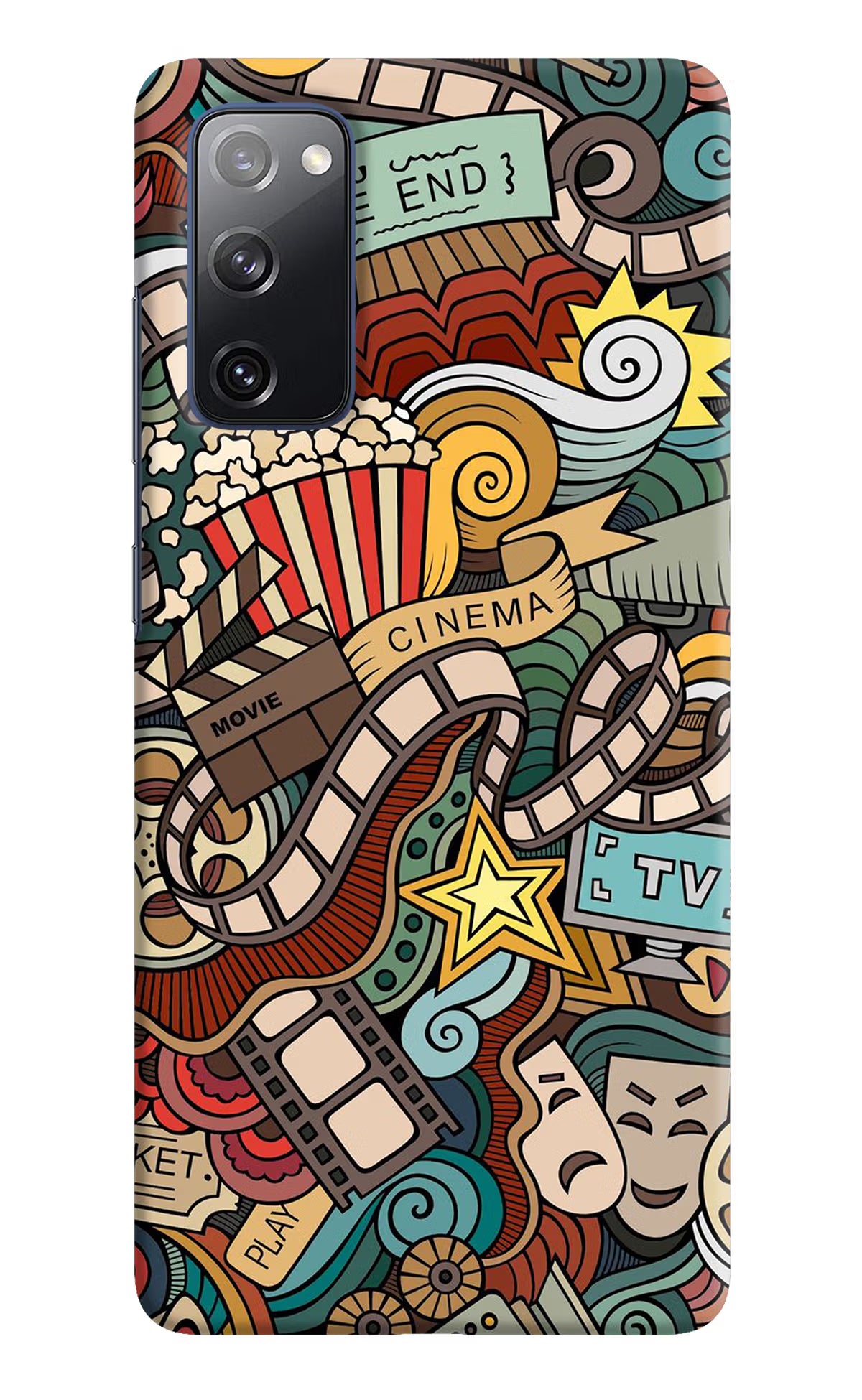 Cinema Abstract Samsung S20 FE Hard Case Back Cover by Casekaro