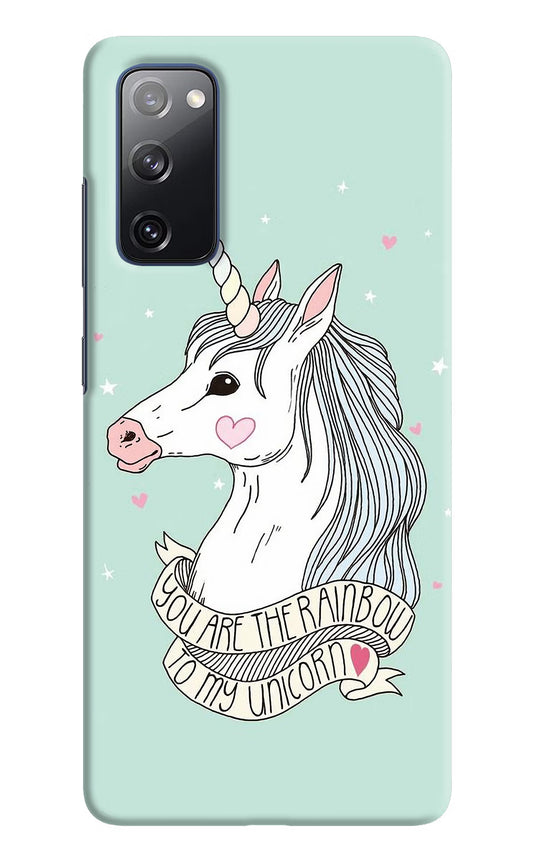Unicorn Wallpaper Samsung S20 FE Hard Case Back Cover by Casekaro