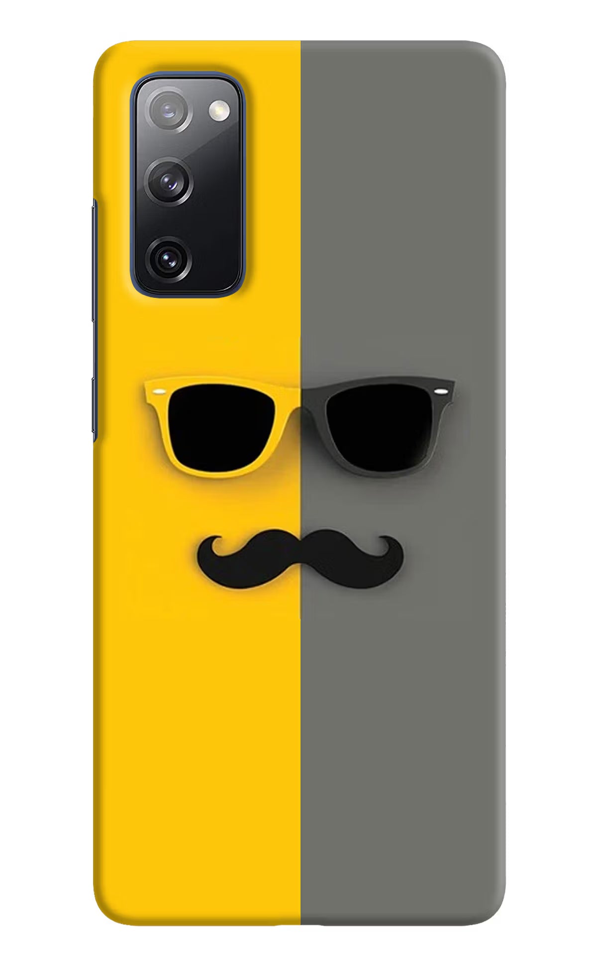 Sunglasses with Mustache Samsung S20 FE Hard Case Back Cover by Casekaro