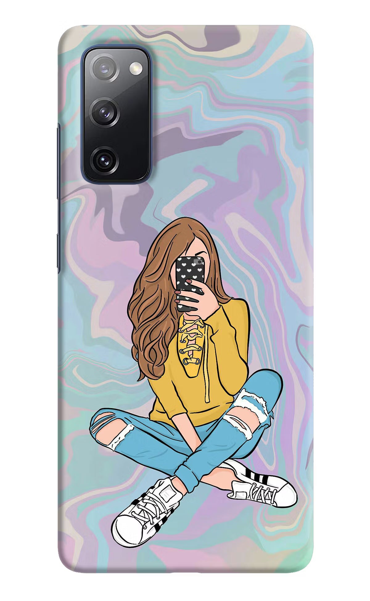 Selfie Girl Samsung S20 FE Hard Case Back Cover by Casekaro