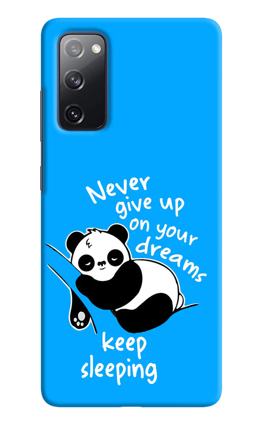 Keep Sleeping Samsung S20 FE Hard Case Back Cover by Casekaro