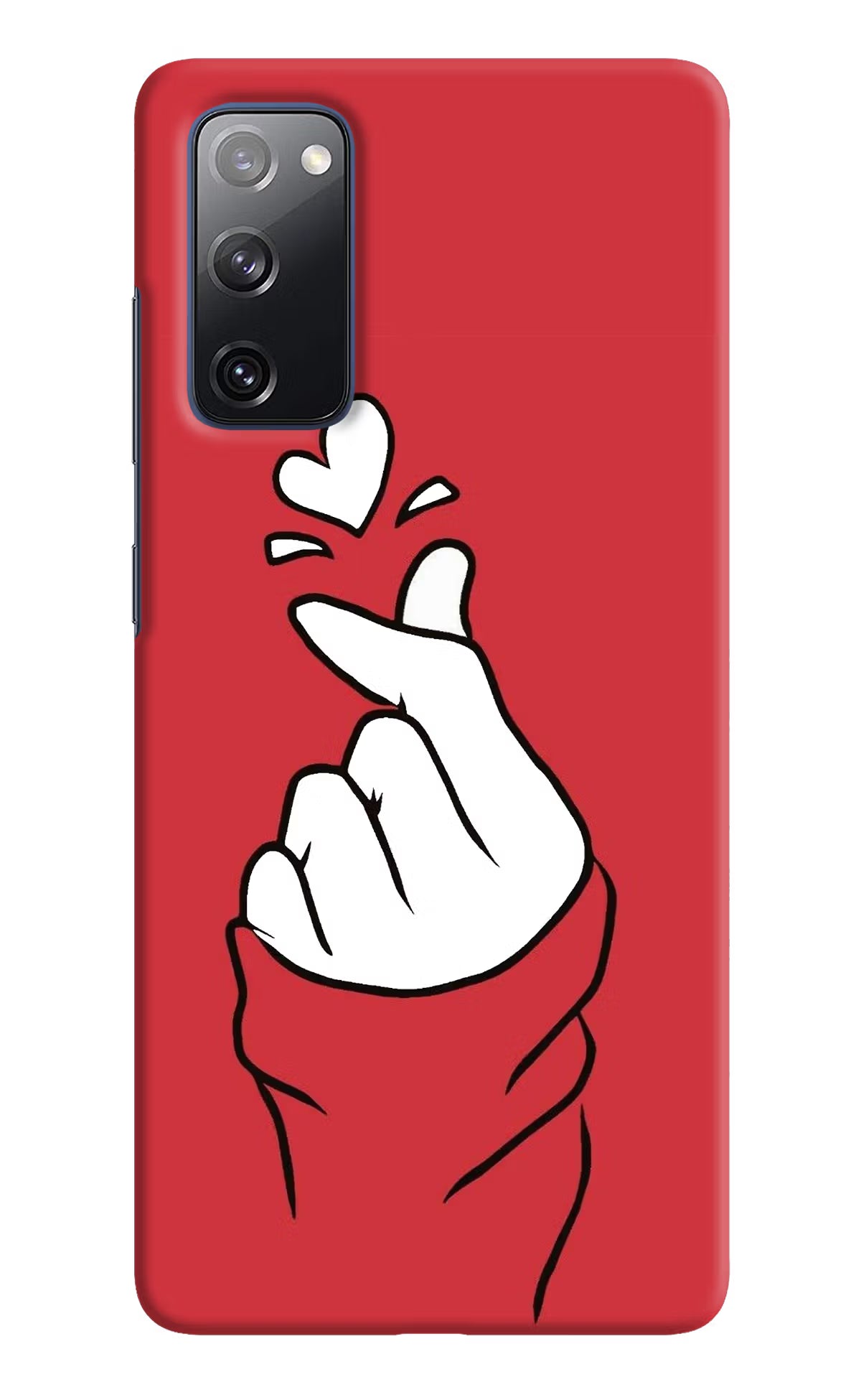Korean Love Sign Samsung S20 FE Hard Case Back Cover by Casekaro