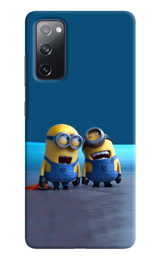 Minion Laughing Samsung S20 FE Hard Case Back Cover by Casekaro