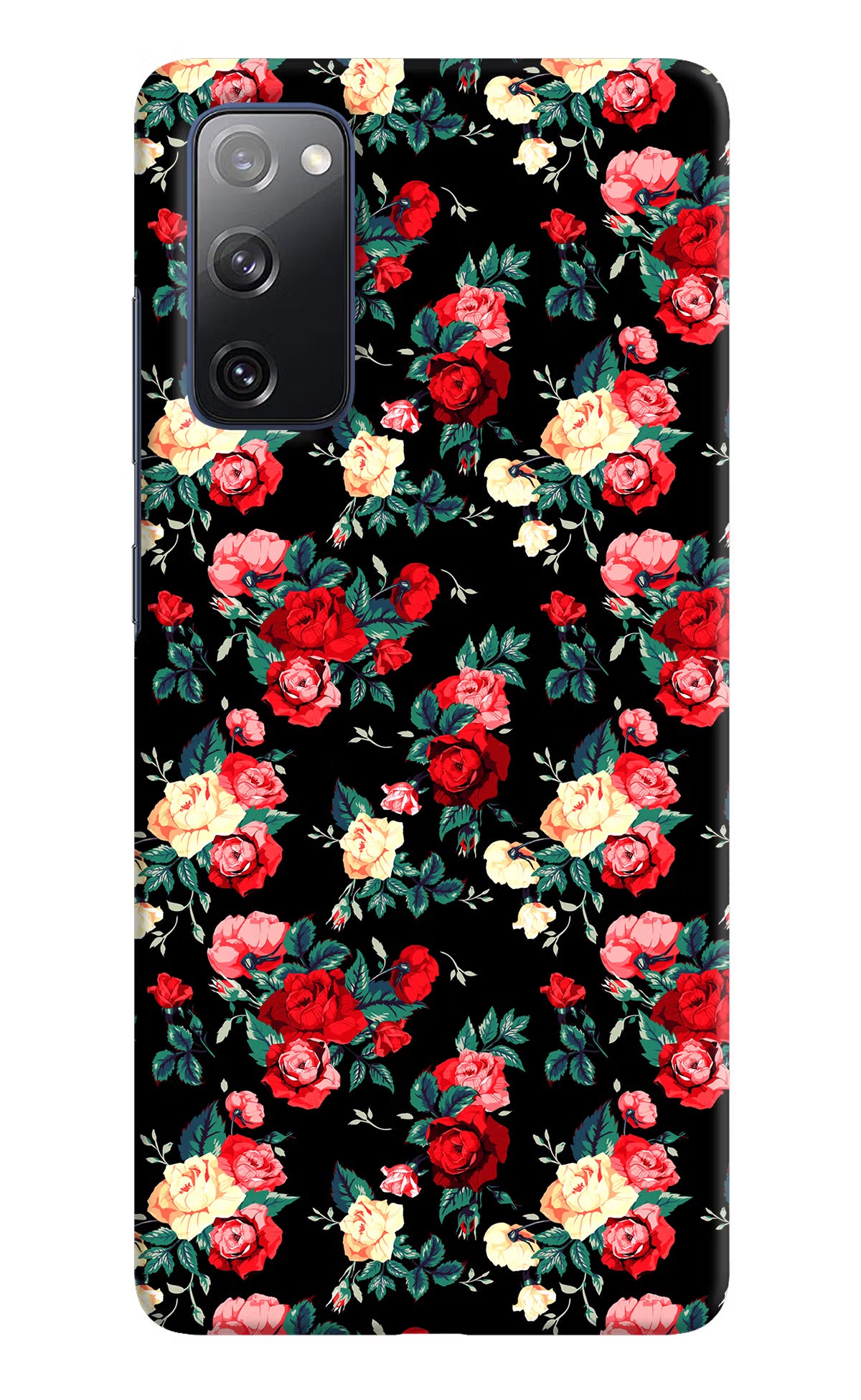 Rose Pattern Samsung S20 FE Hard Case Back Cover by Casekaro