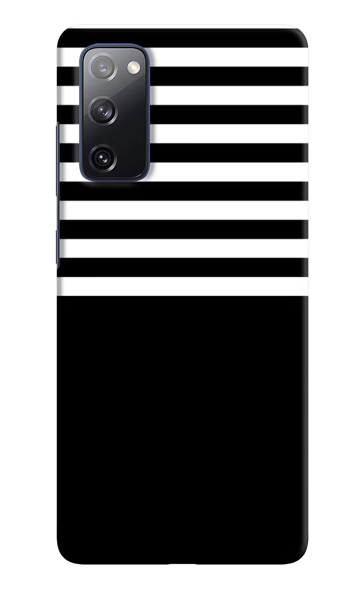 Black and White Print Samsung S20 FE Hard Case Back Cover by Casekaro
