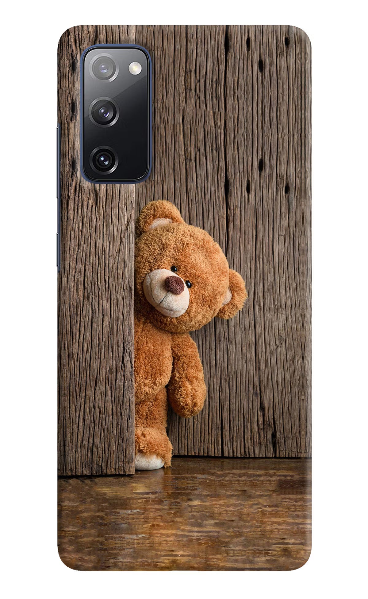 Teddy Wooden Samsung S20 FE Hard Case Back Cover by Casekaro