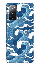 Blue Waves Samsung S20 FE Hard Case Back Cover by Casekaro