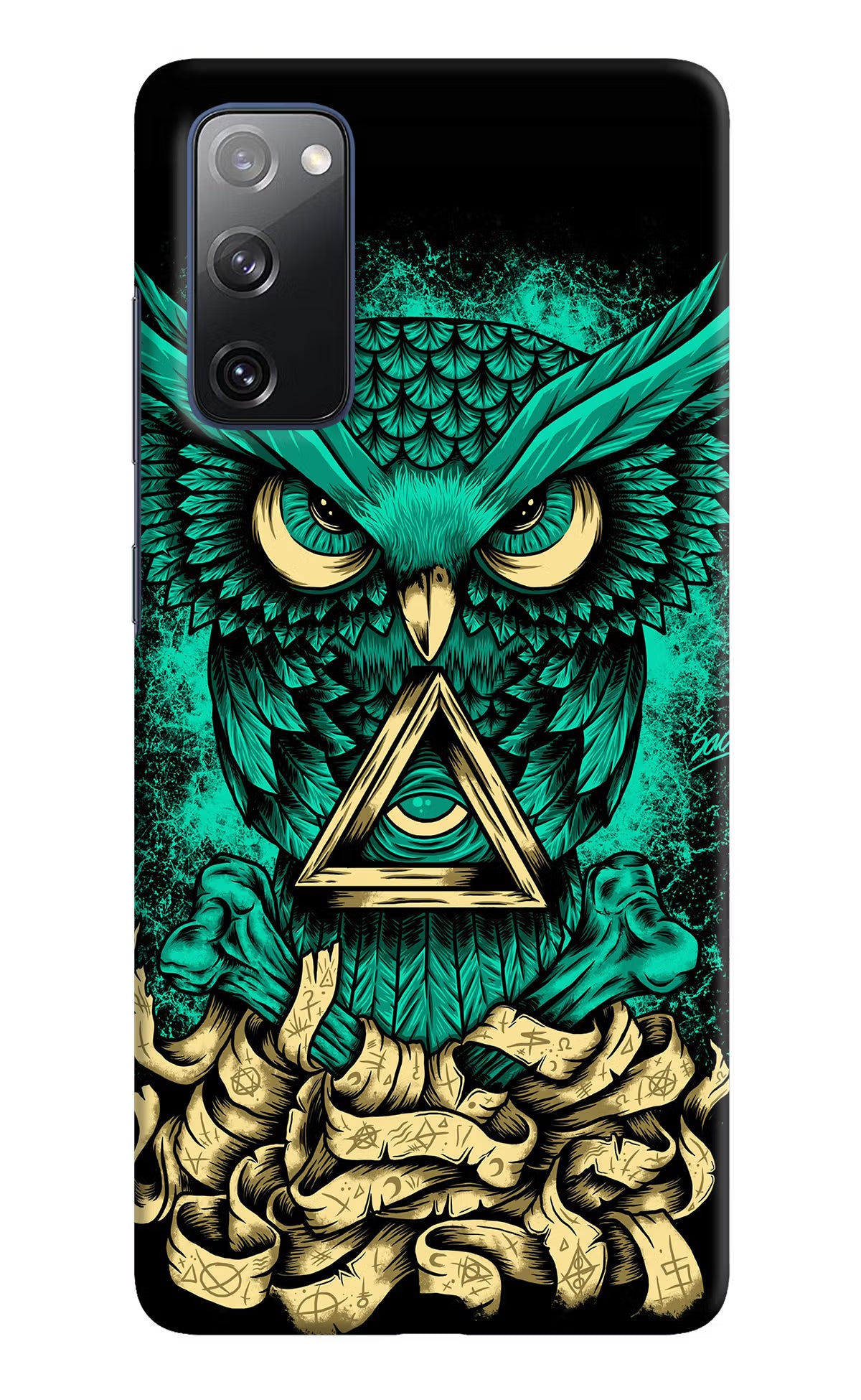 Green Owl Samsung S20 FE Hard Case Back Cover by Casekaro
