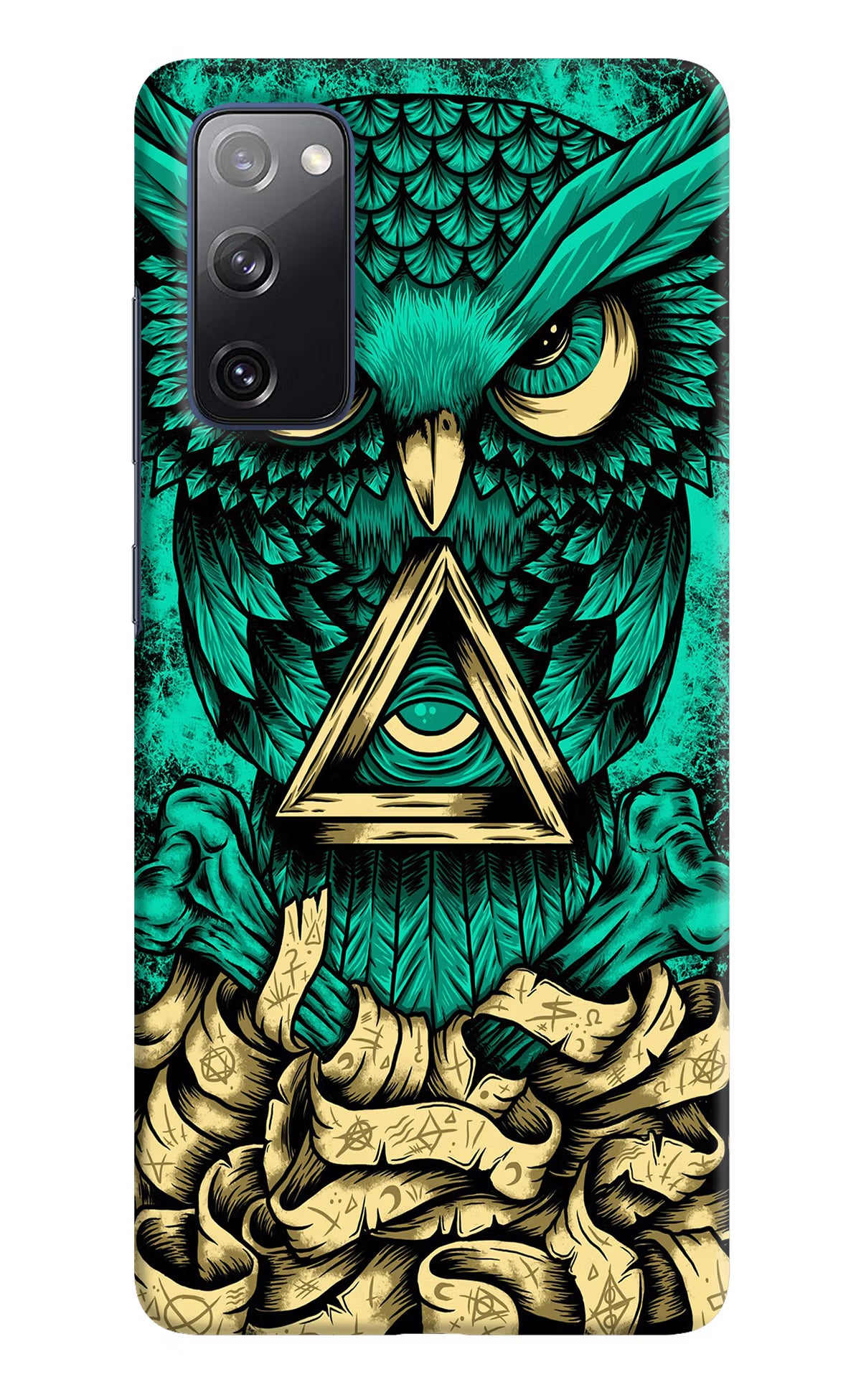 Green Owl Samsung S20 FE Hard Case Back Cover by Casekaro