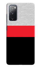 Tri Color Pattern Samsung S20 FE Hard Case Back Cover by Casekaro