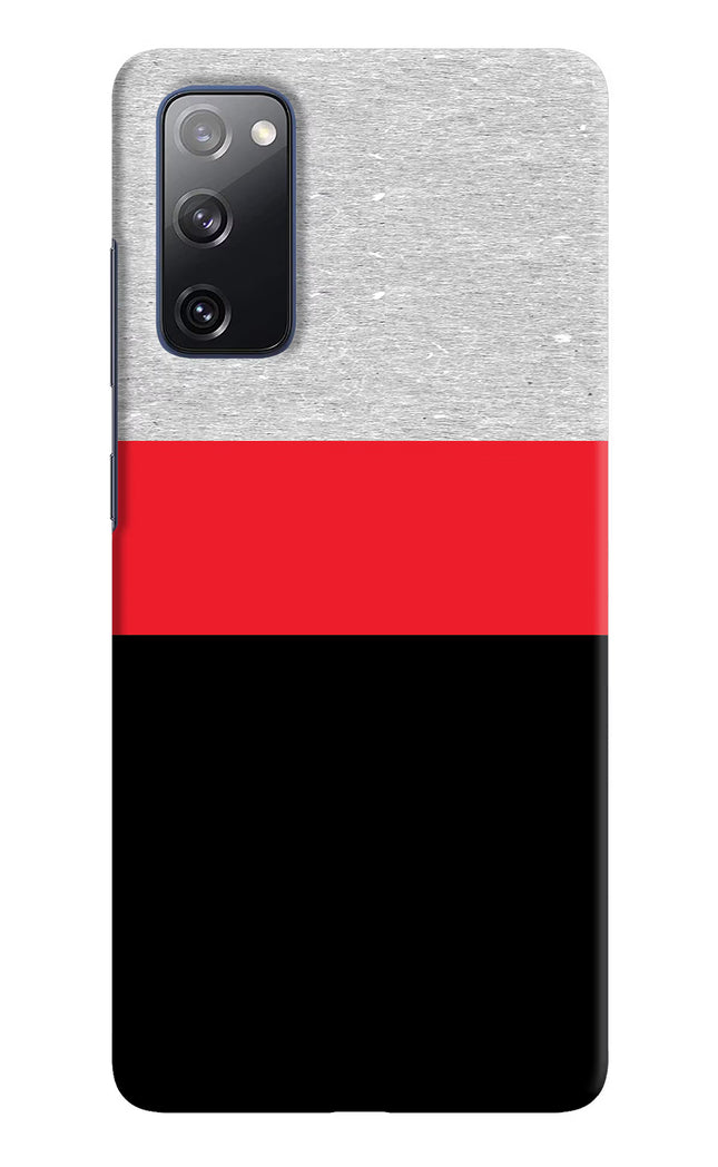 Tri Color Pattern Samsung S20 FE Hard Case Back Cover by Casekaro