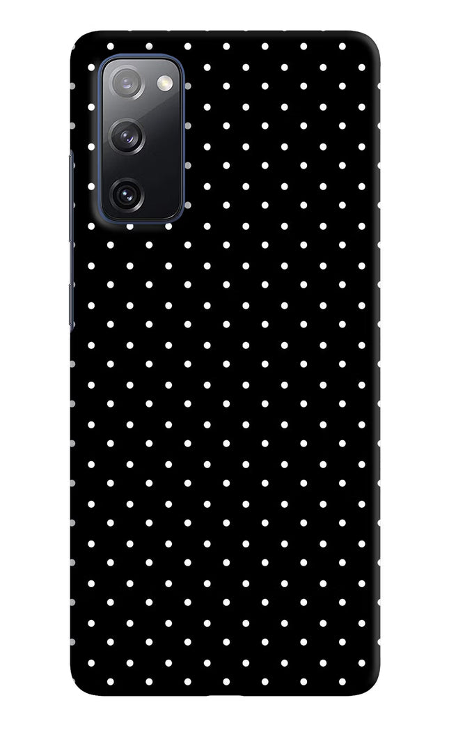 White Dots Samsung S20 FE Hard Case Back Cover by Casekaro