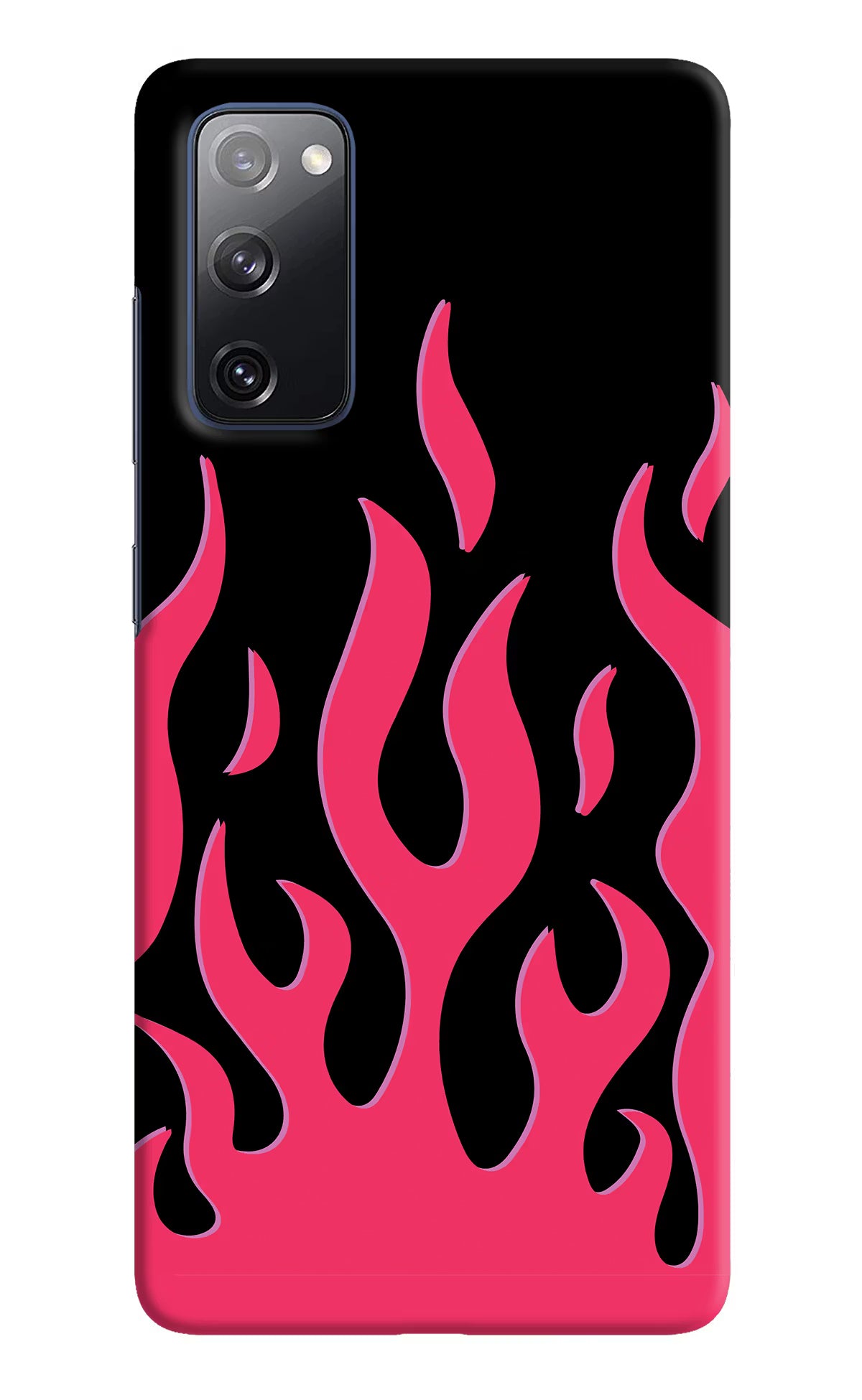 Fire Flames Samsung S20 FE Hard Case Back Cover by Casekaro