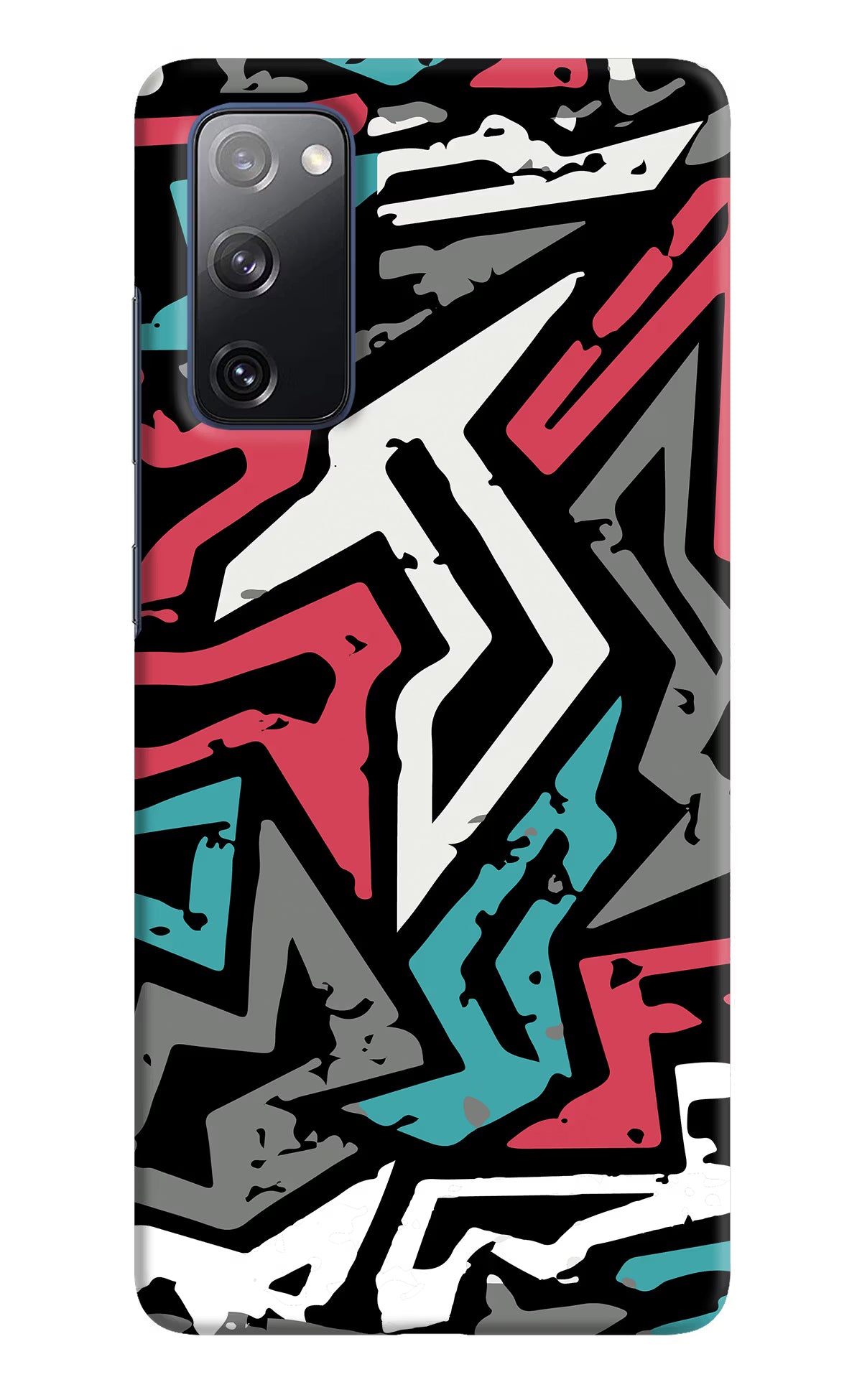 Geometric Graffiti Samsung S20 FE Hard Case Back Cover by Casekaro