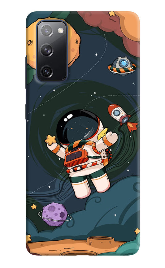 Cartoon Astronaut Samsung S20 FE Hard Case Back Cover by Casekaro