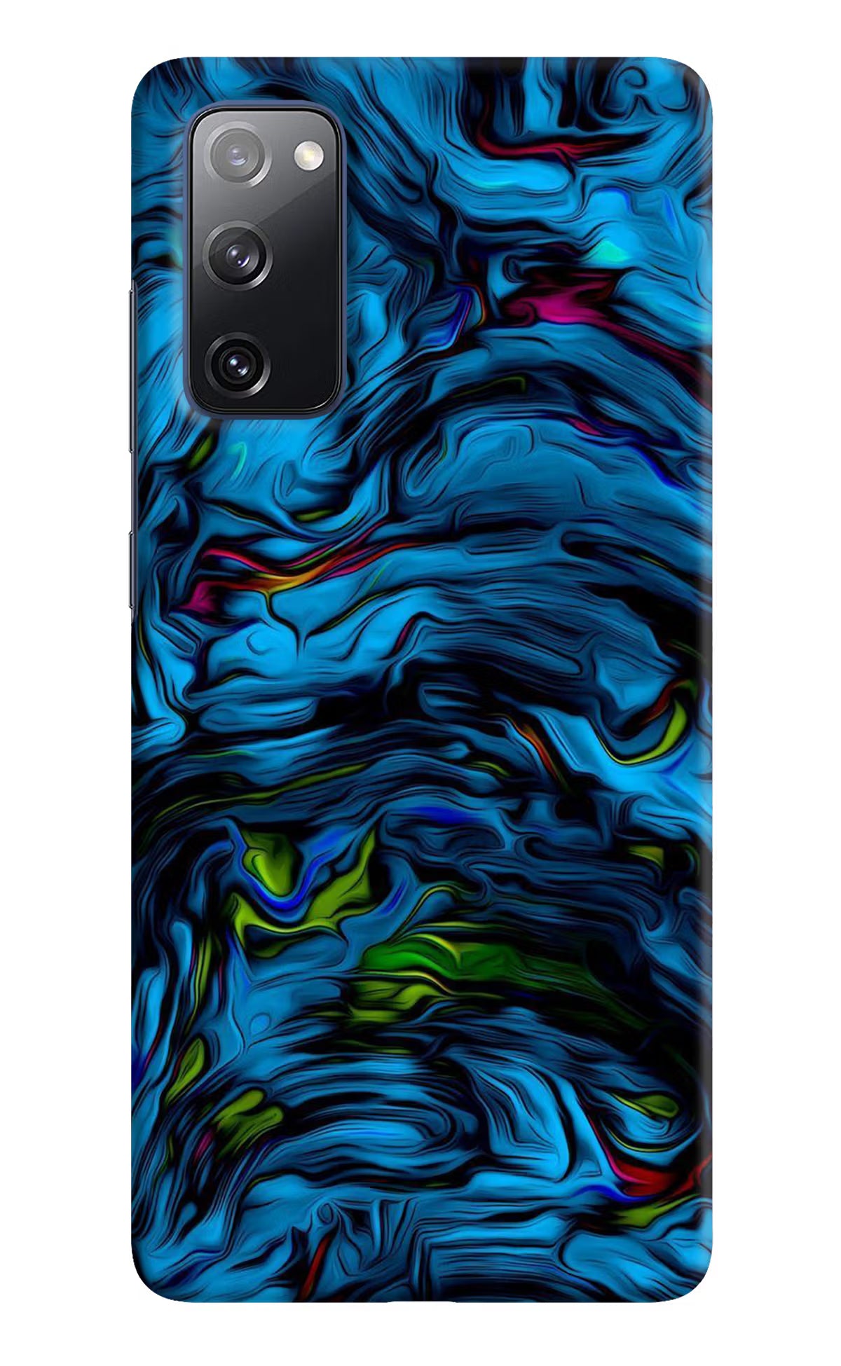 Dark Blue Abstract Samsung S20 FE Hard Case Back Cover by Casekaro