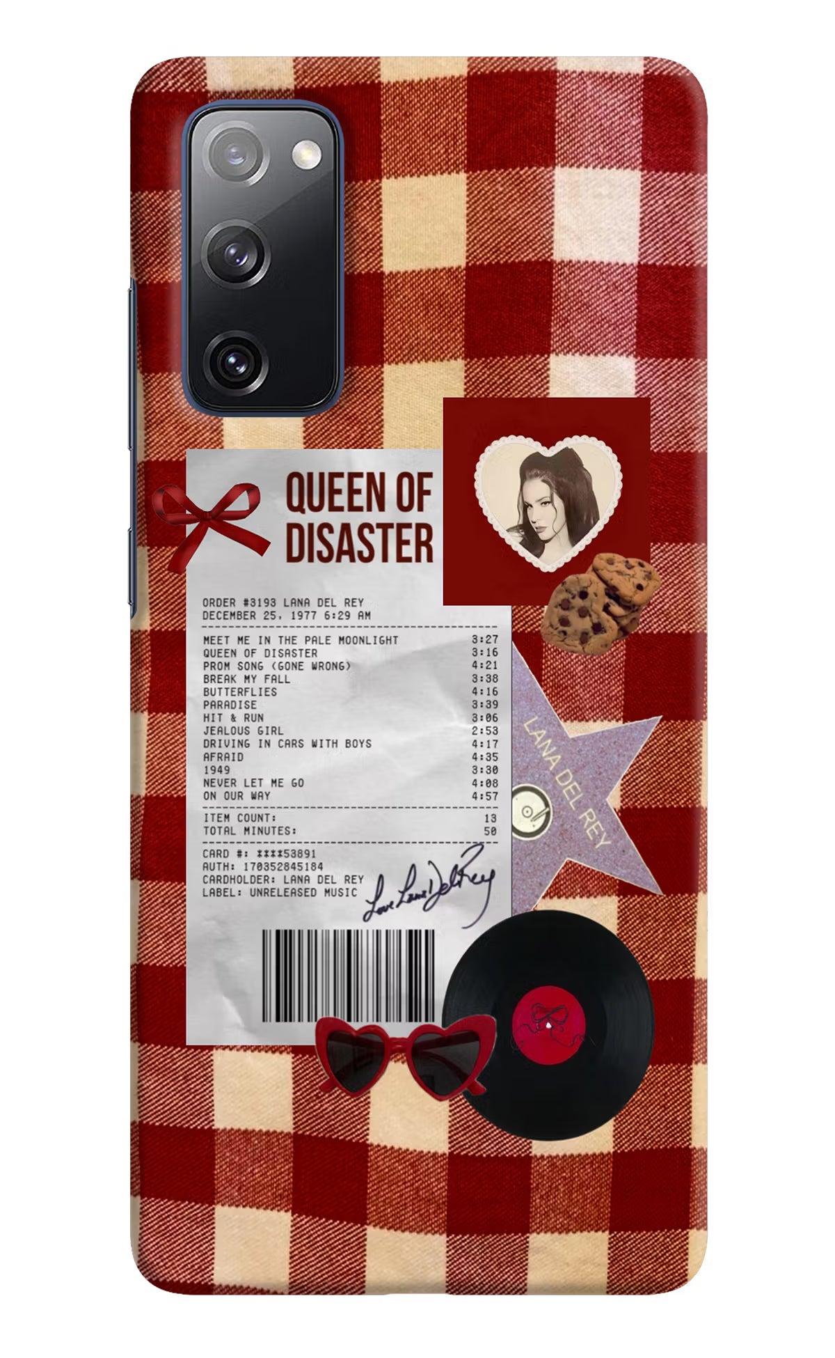 Queen of Disaster Samsung S20 FE Hard Case Back Cover by Casekaro