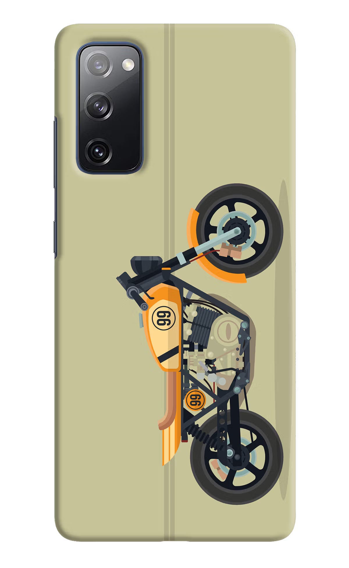 Vertical Speedster Samsung S20 FE Hard Case Back Cover by Casekaro