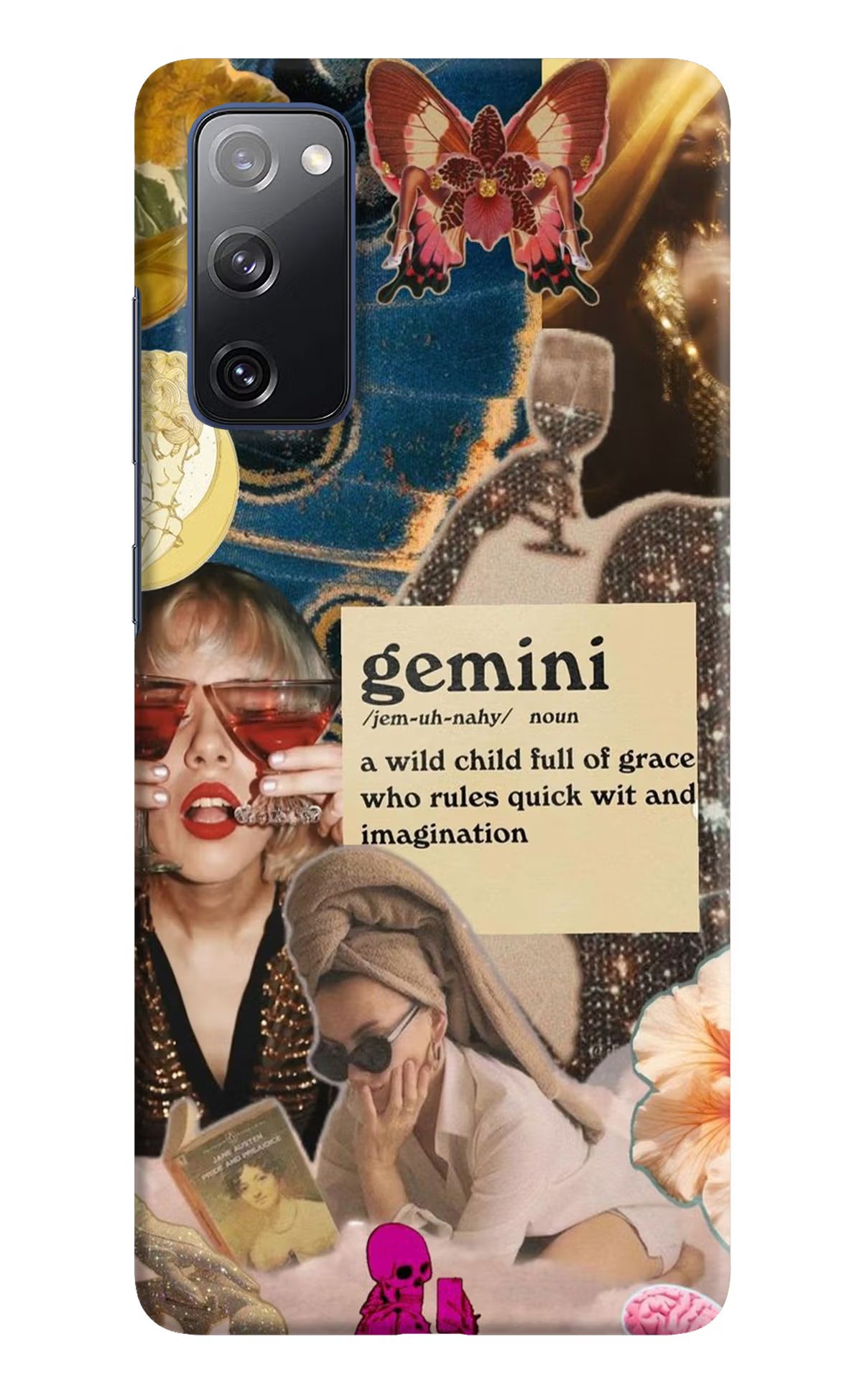 Gemini Zodiac Samsung S20 FE Hard Case Back Cover by Casekaro