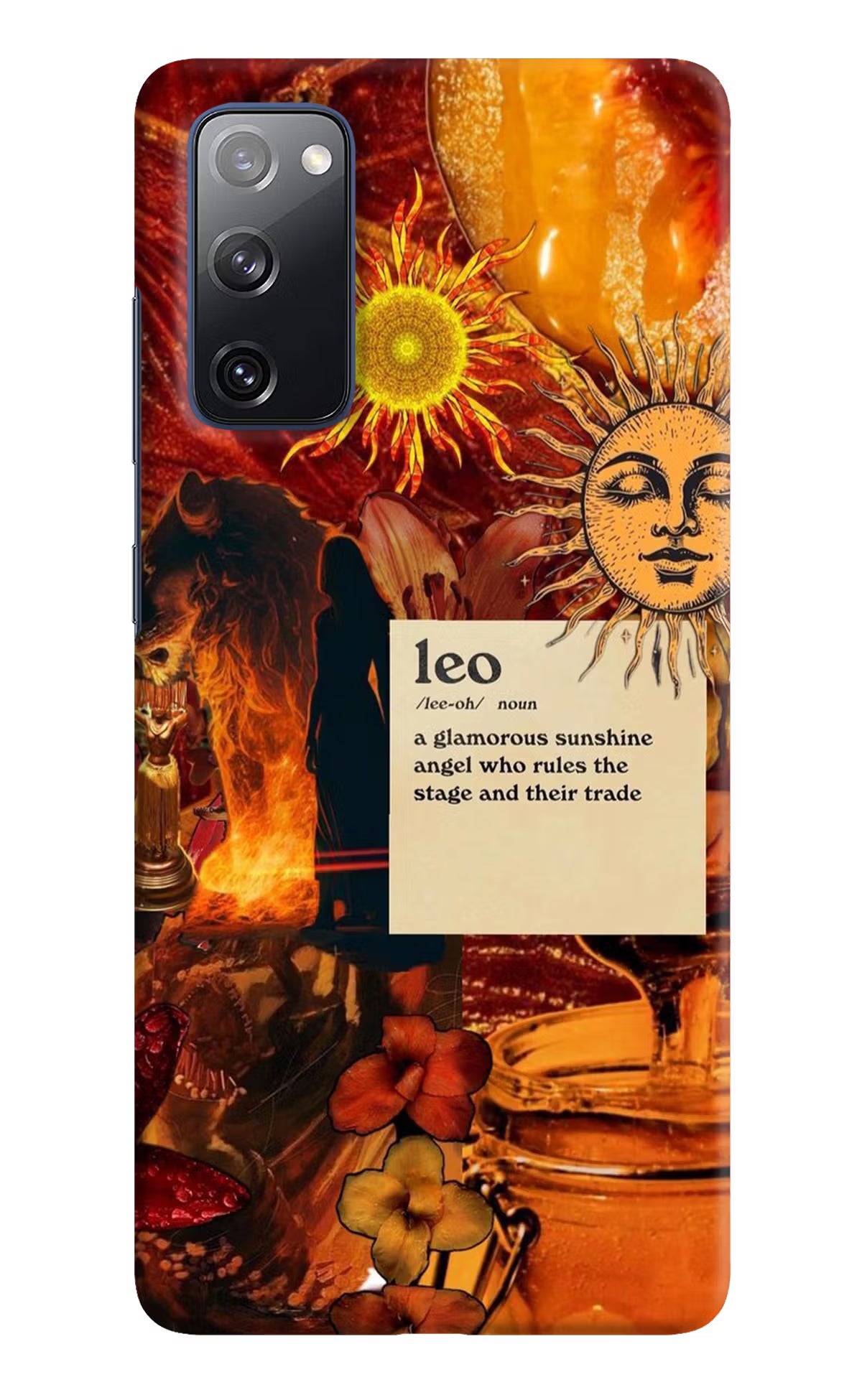 Leo Zodiac Samsung S20 FE Hard Case Back Cover by Casekaro