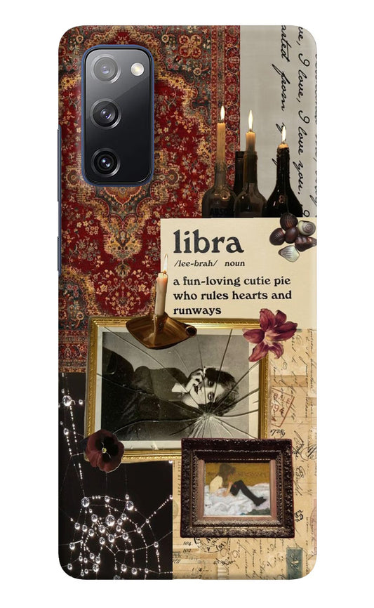 Libra Zodiac Samsung S20 FE Hard Case Back Cover by Casekaro
