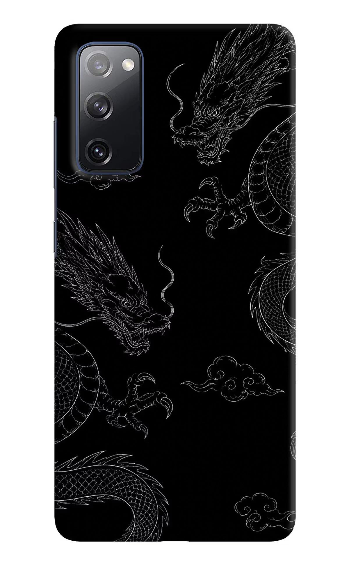 Twin Dragons Samsung S20 FE Hard Case Back Cover by Casekaro