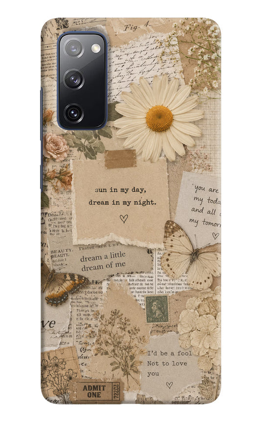 Vintage case Samsung S20 FE Back Cover