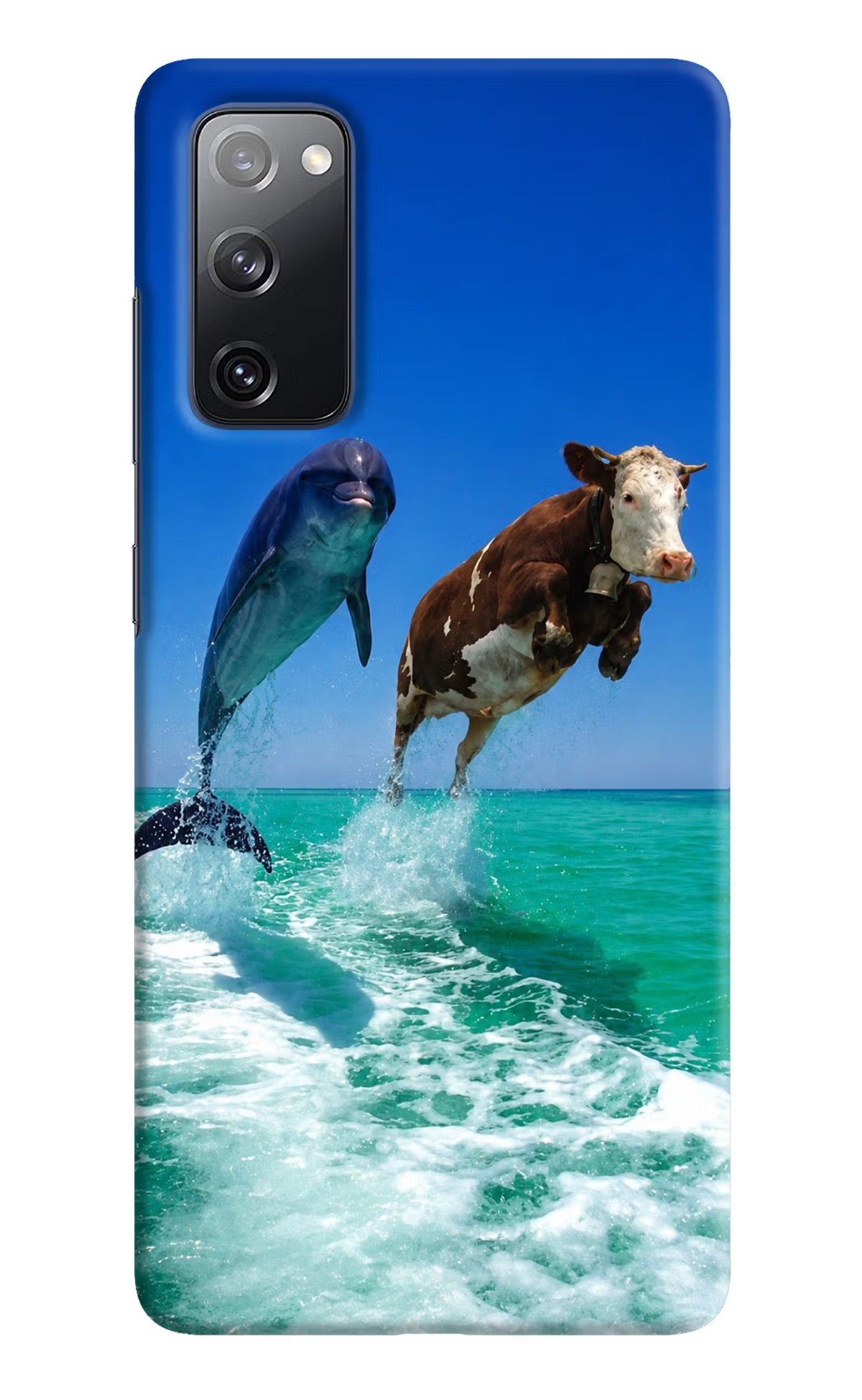 Dolphin vs Cow Samsung S20 FE Back Cover