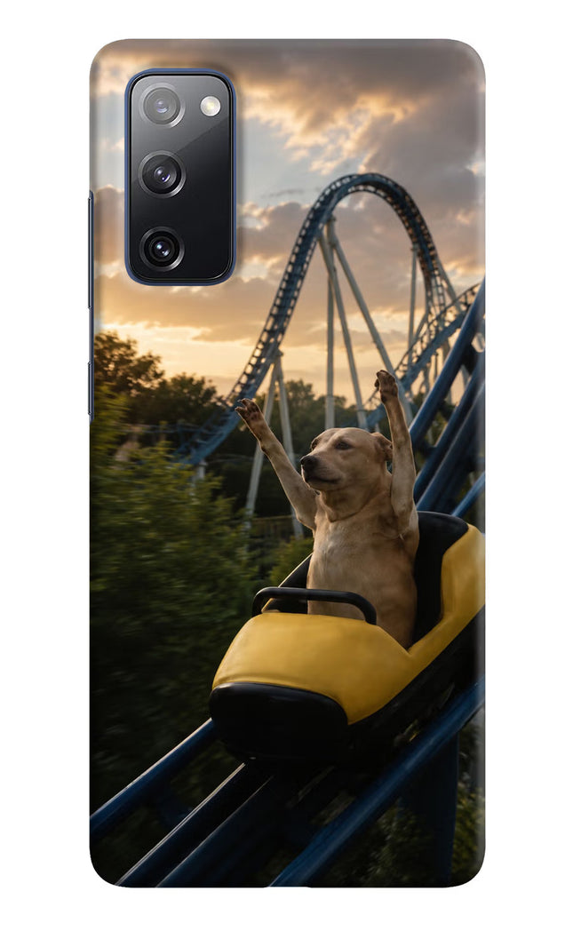 Rollercoaster Dog Samsung S20 FE Hard Case Back Cover by Casekaro